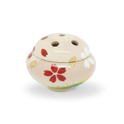 Yamadamatsu Rokubei Kiln Incense Burner: Cherry Blossom (Small), Paper Box (01981)