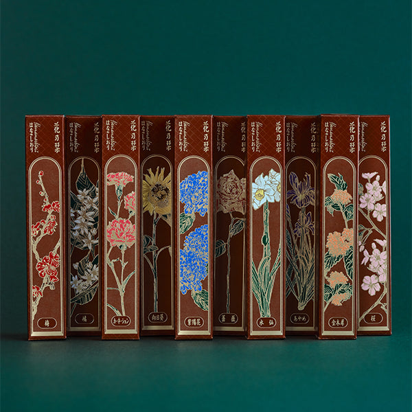 Nippon Kodo Hana no Shiori Assortment 10 types 10g each in Paulownia box (65021)