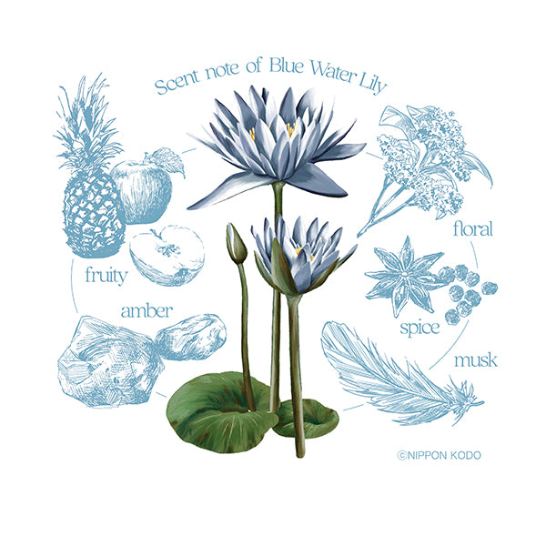 Nippon Kodo KA-FUH Platina Blue Water Lily (27552, 27551)