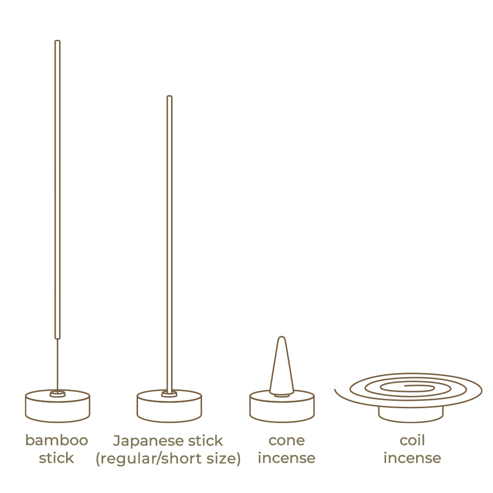 Nippon Kodo 4 WAY Brass Incense Holder for bamboo and Japanese incense, coil, and cone (75627)