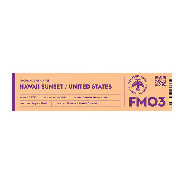 Nippon Kodo Incense Fragrance Memories HAWAII SUNSET (33333)