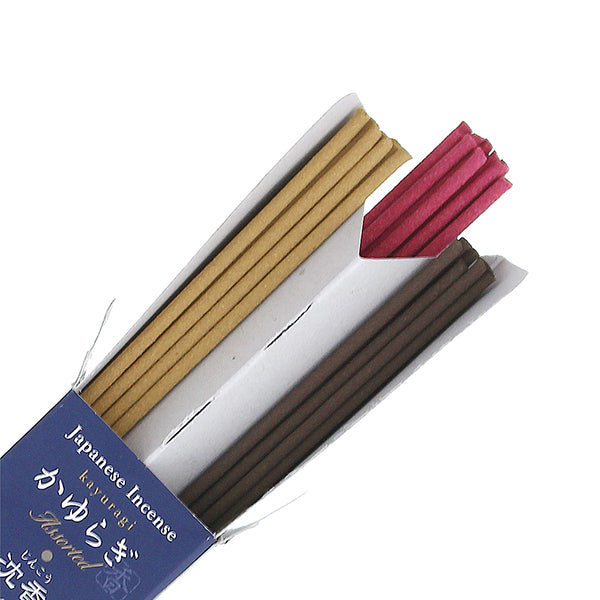 Nippon Kodo Kayuragi Incense Assortment (Agarwood, Cherry Blossom, Sandalwood) 45 Sticks 15 Each (38469)