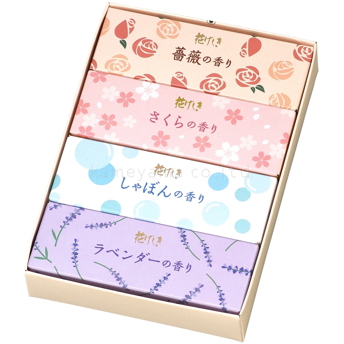Kameyama Hanageshiki Mini Stick Assortment 4 types 25g each (10420020)