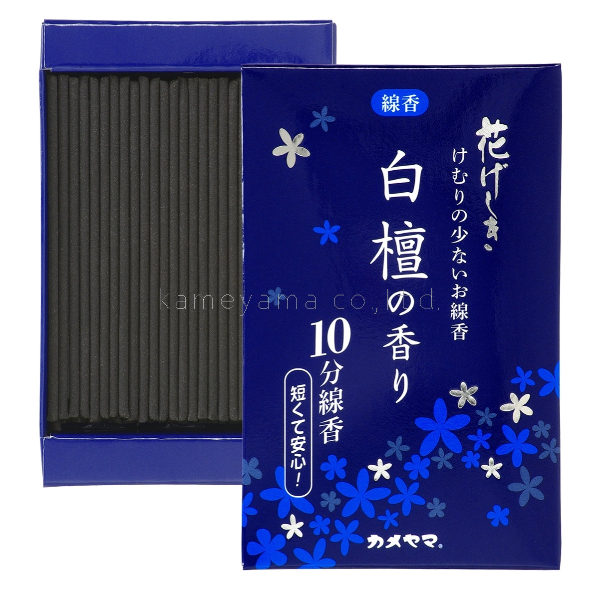 Kameyama Hanageshiki Sandalwood Low-Smoke 10-Minute Incense 50g (10540360)