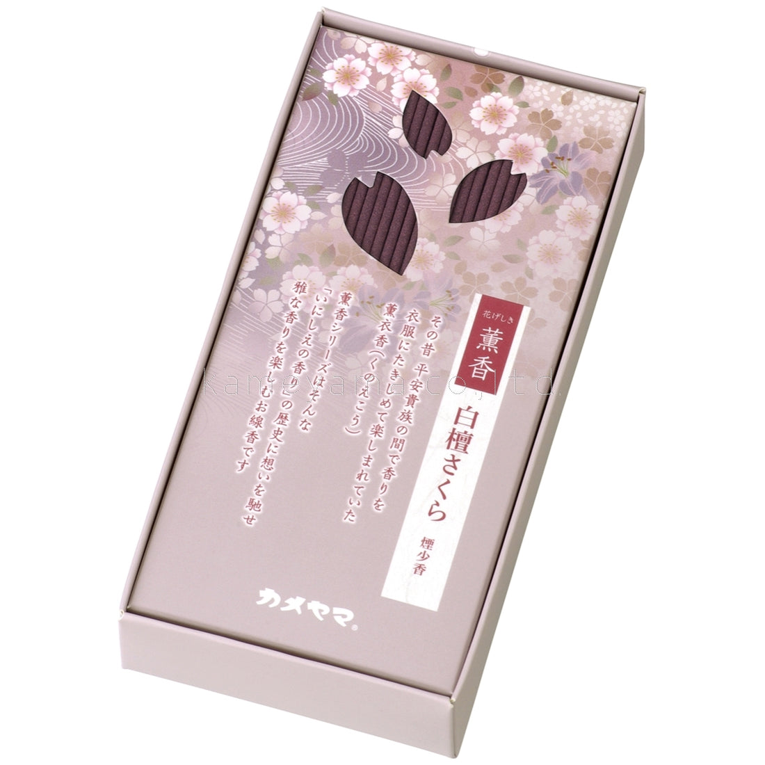 Kameyama Hanageshiki Kunkoh Sandalwood Cherry Blossom Low-Smoke Incense 100g (10560300)