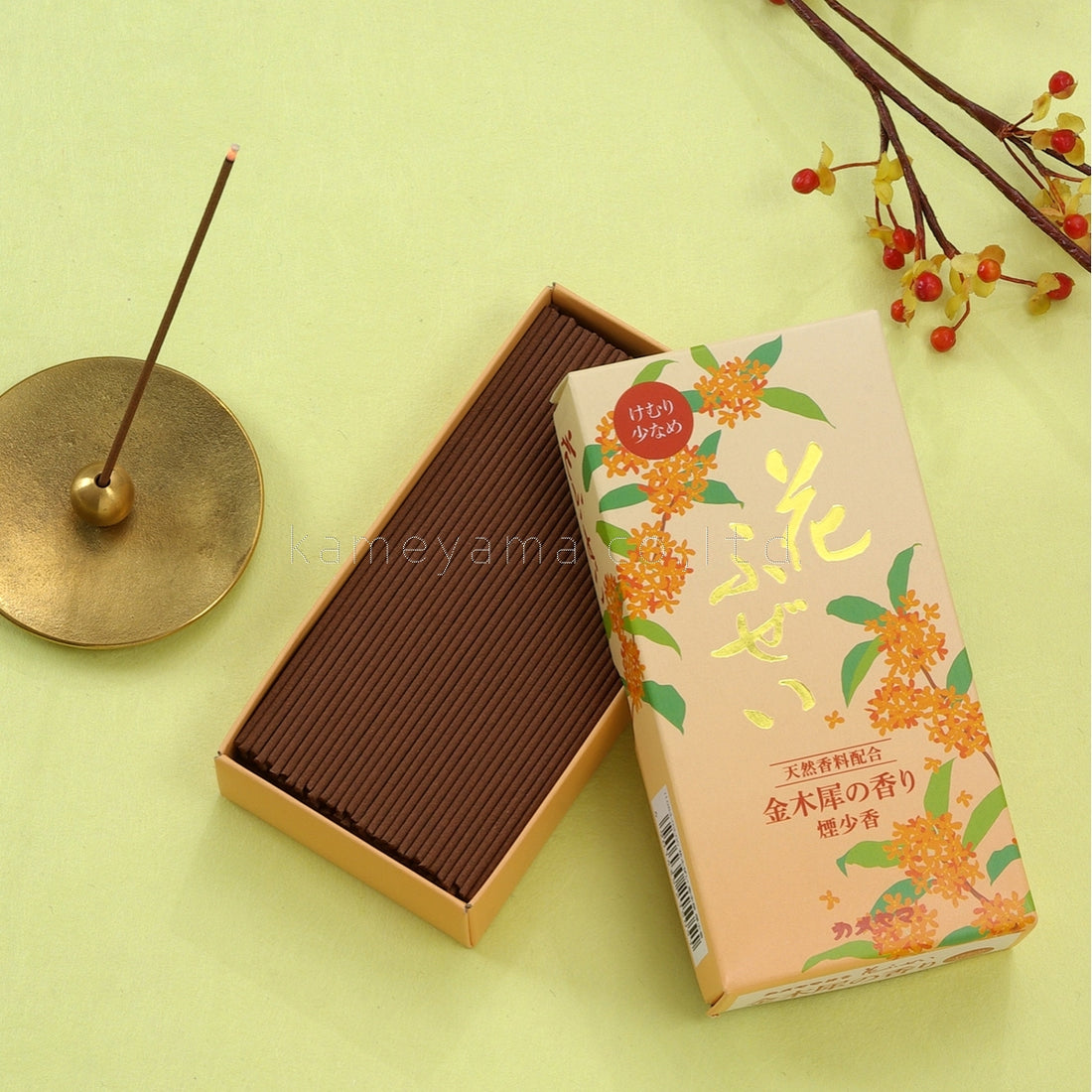 Kameyama Hanafuzei Osmanthus Low-Smoke Incense (10640300, 10640388)