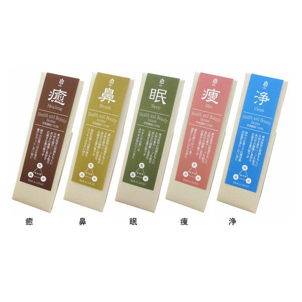 Kunjudo Kankenkoh Health and Beauty Incense Yase (Slim) 5 sticks (1094)