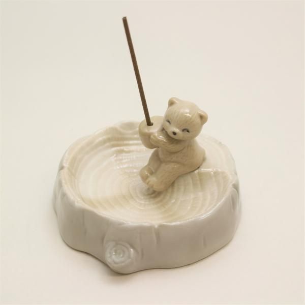 Baieido Incense Holder Bear Cub (Brown) (#636B)
