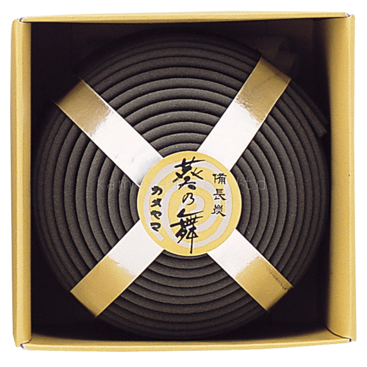 Kameyama Aoinomai Binchotan Spiral Incense 14 coils (With Hanging Thread) (13130314)