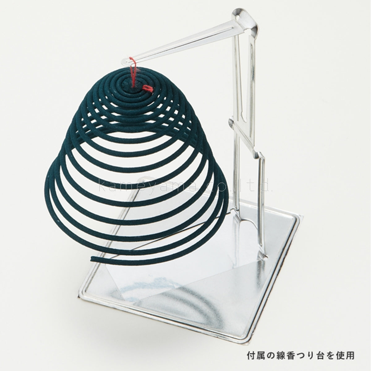 Kameyama Aoinomai Low-Smoke Spiral Incense 14 coils (with Incense Stand) (13150314)