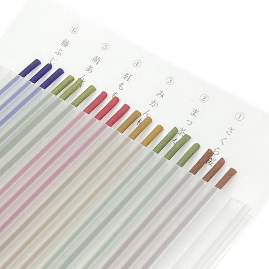 Shunkohdo Fragrances of Japan Trial Set 6 types 3 sticks each
