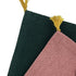 Shunkohdo Reversible Fukusa Mat Deep Green × Peach (7040)