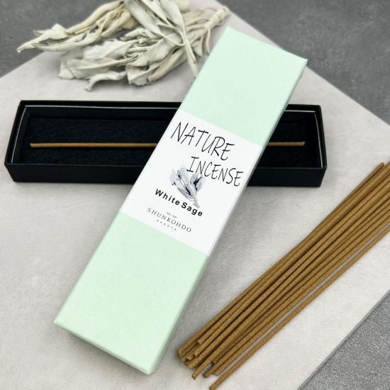 Shunkohdo Nature Incense White Sage 20 sticks (7803)