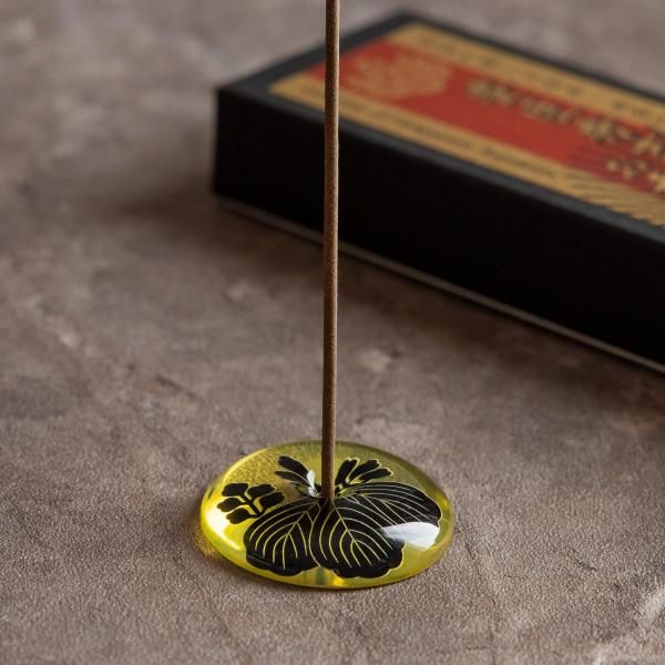Baieido Toyotomi Hideyoshi Family Crest Incense Holder (#686)