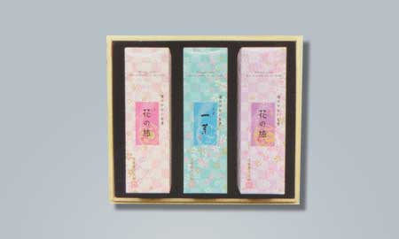 Okuno Seimeido New Hana Kurabe 3-Scents Assortment 3 types 80g each (Sakura, Ichiyo, Kobai) (33-2)