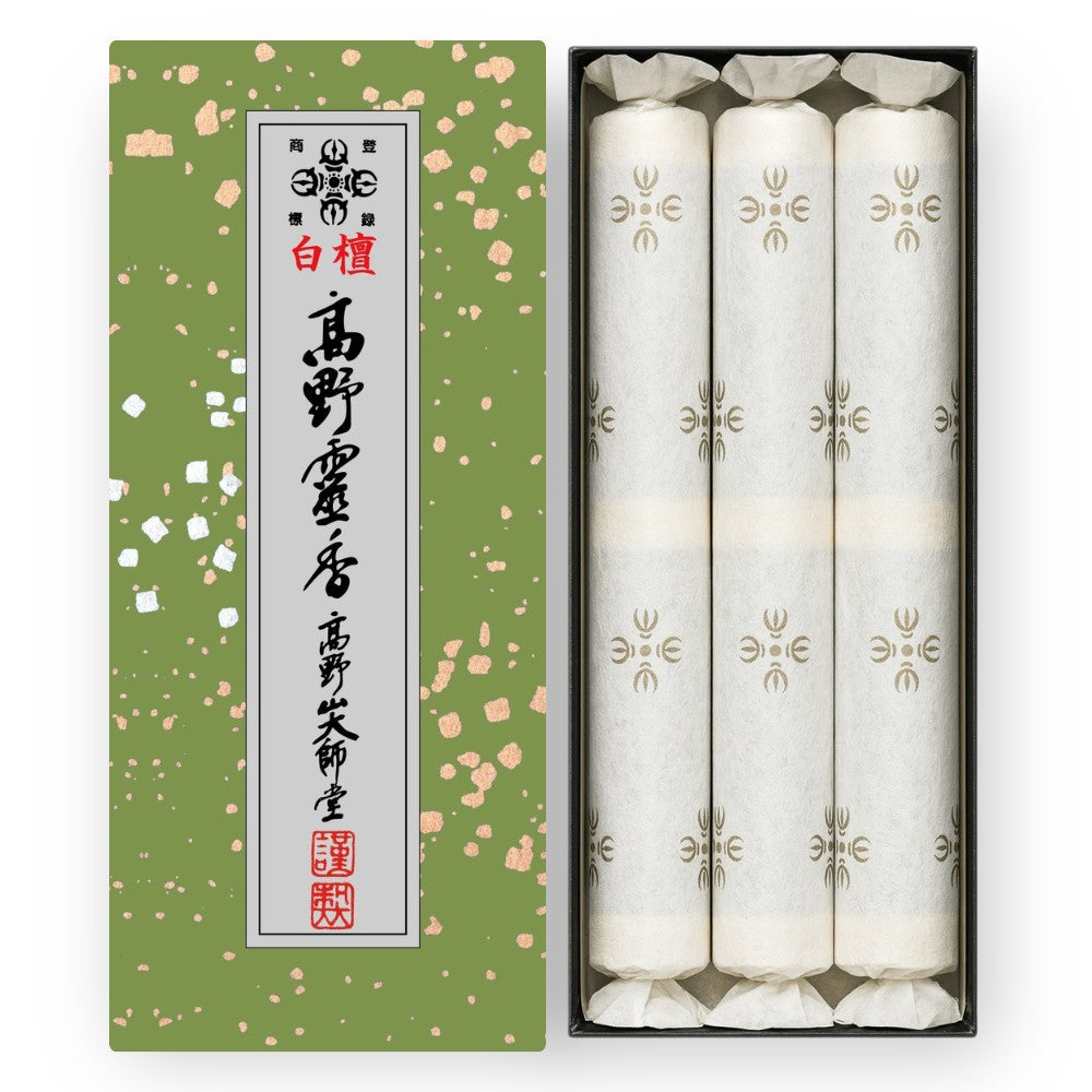 Koyasan Daishido Gokujo Byakudan Koya Reiko (Sandalwood) Gift Set 3 bundles 16cm (38333)