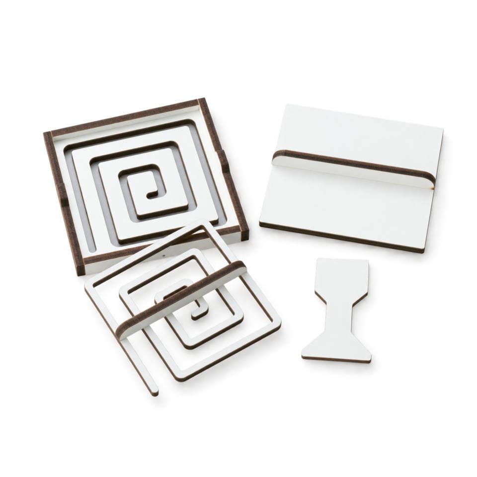 Osagawa Nisaburo Shoten Jokoban Incense Trail Stencil Set Spiral Pattern ()