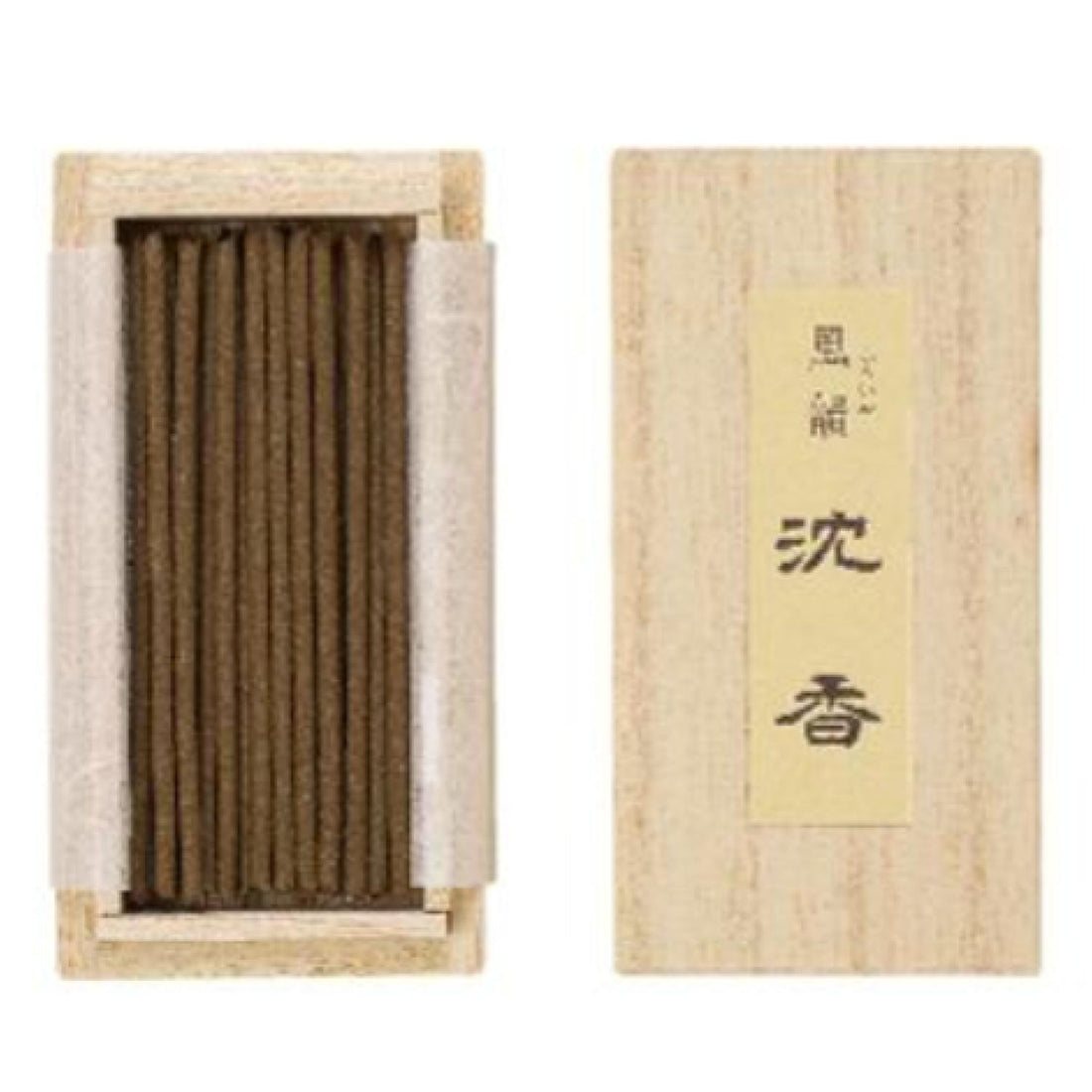 Minorien Fu-in Aloeswood Mini stick 20 sticks in Paulownia Wood Box (#010401)