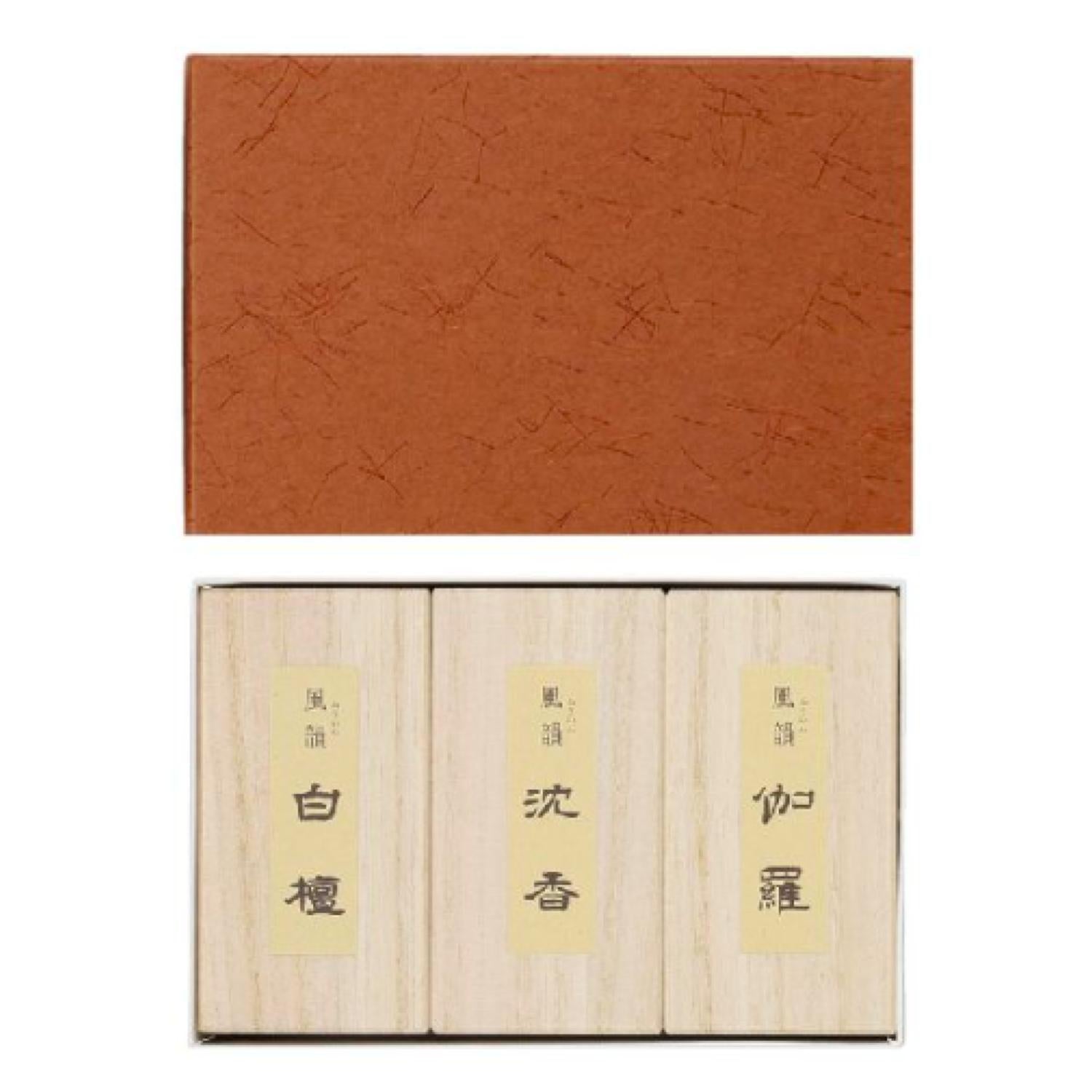 Minorien Fuin Mini stick Assortment 3 types 20 sticks each (Sandalwood, Aloeswood, Kyara) (#050211)
