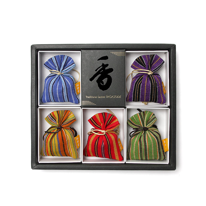 Shoyeido Tagasode Wataru Lurik Scented Sachet 5 Pieces (518210)