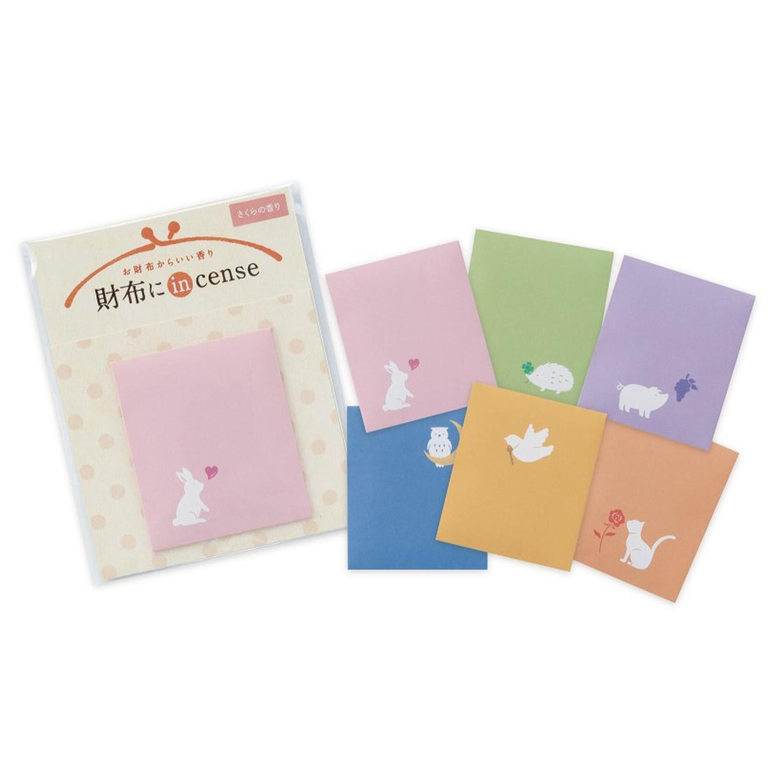 Osagawa Nisaburo Shoten Wallet Incense Card Rose