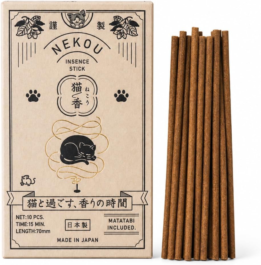Fleex NEKOU Cat Incense Sticks with Matatabi (Silver Vine) (NE0010, NE0040)