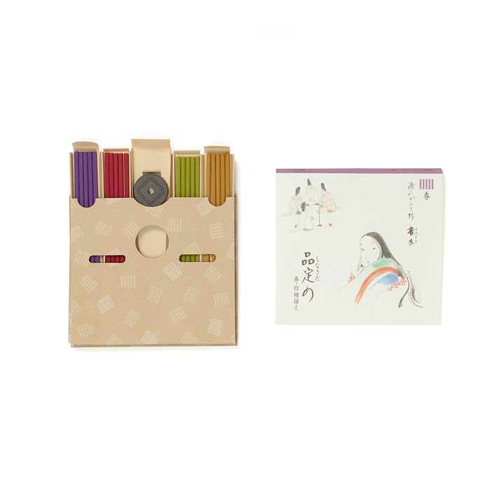 Shoyeido Genji Kaori-Sho Hahakigi Shina-Sadame 4 types 5 sticks each (621720)