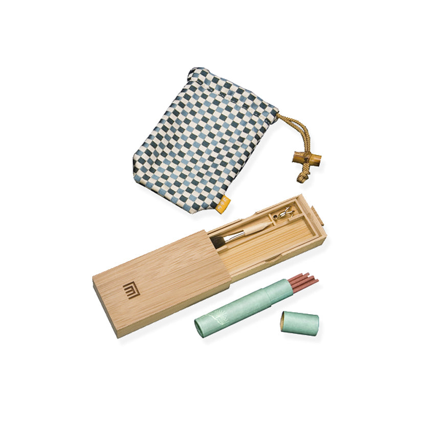 Shoyeido Genji Kaori-Sho Takekawa Chihirogusa Portable Incense Box (625601)