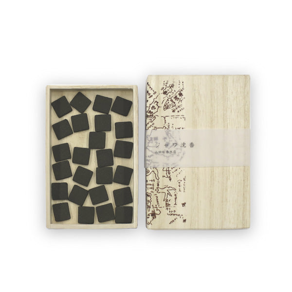 Yamadamatsu Koboku Senshu Inko Java Agarwood 25 pieces in Paulownia Box (63022)