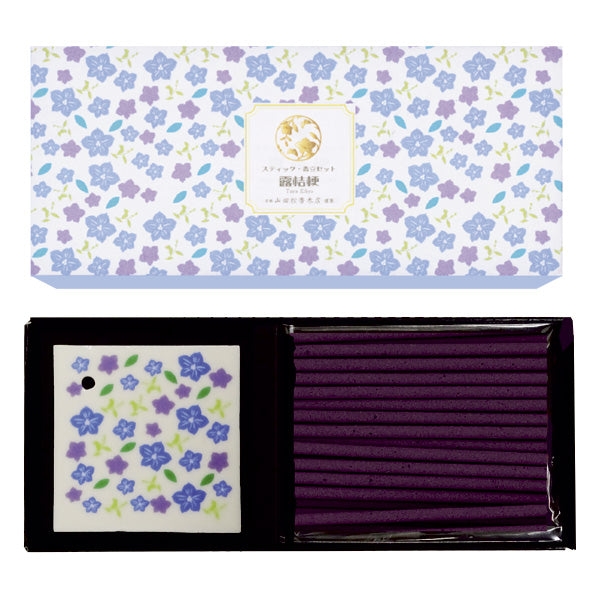 Yamadamatsu Kamonzoroe Tsuyu Kikyo Mini Stick 20 sticks with Holder (64152)