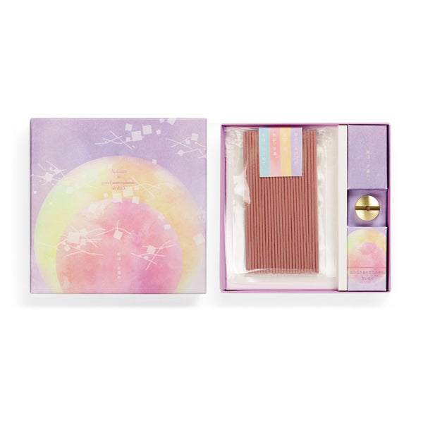 Yamadamatsu Makura no Soshi Autumn Sunset Slim Incense Holder Set (64175)