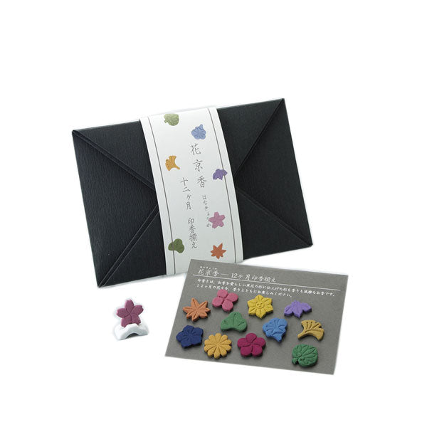 Yamadamatsu Hana Kyoka Formed Incense 12 Seasonal Scents (64775)