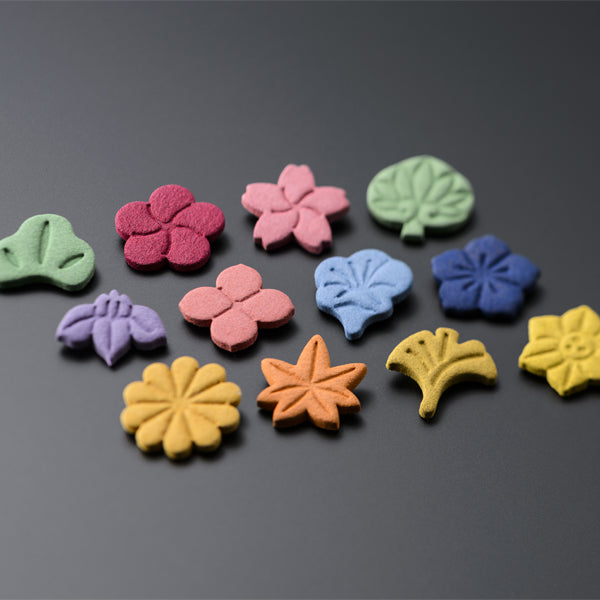 Yamadamatsu Hana Kyoka Formed Incense 12 Seasonal Scents (64775)