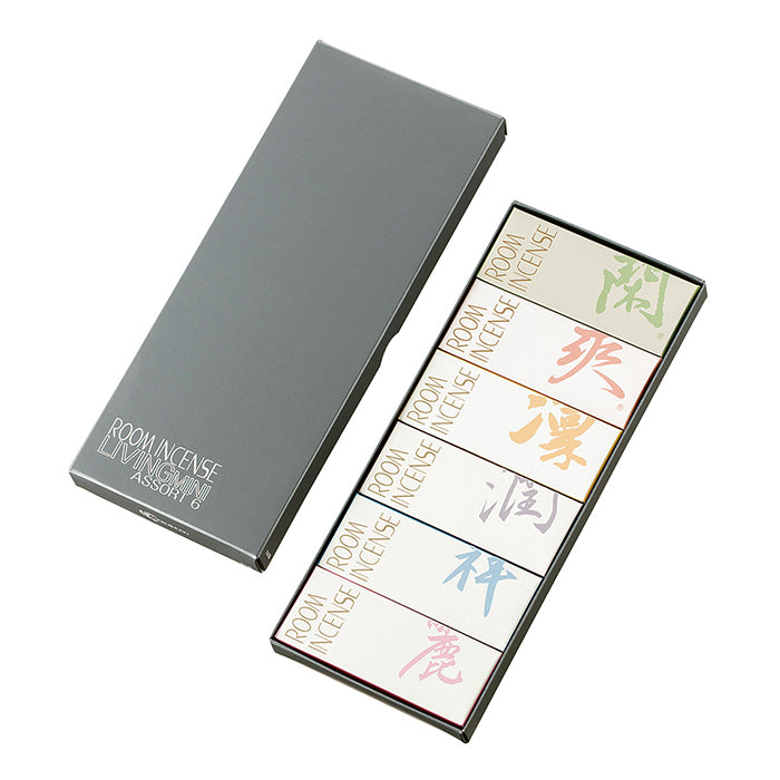 Gyokushodo Low-Smoke ROOM INCENSE Living Assortment 6 types 10g each (#6708)