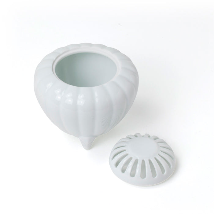 Shoyeido Incense Burner White Chrysanthemum Design (712412)