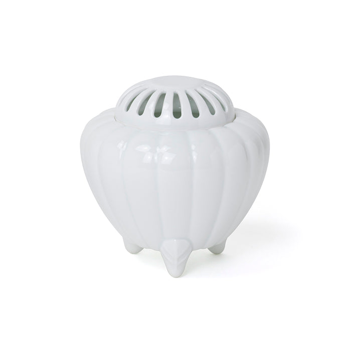 Shoyeido Incense Burner White Chrysanthemum Design (712412)