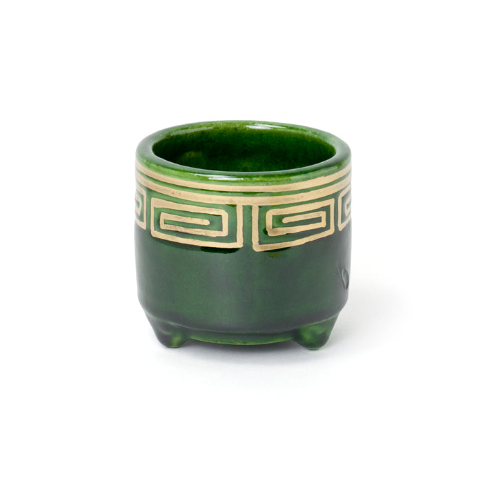 Shoyeido Kikikoro Raku Ware Incense Burner (Blue) (718201)