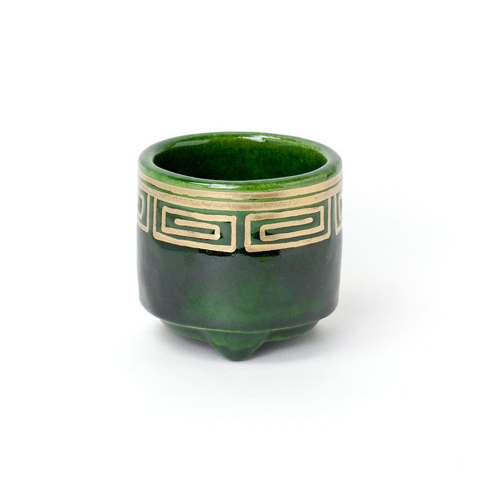 Shoyeido Kikikoro Raku Ware Incense Burner (Blue) (718201)
