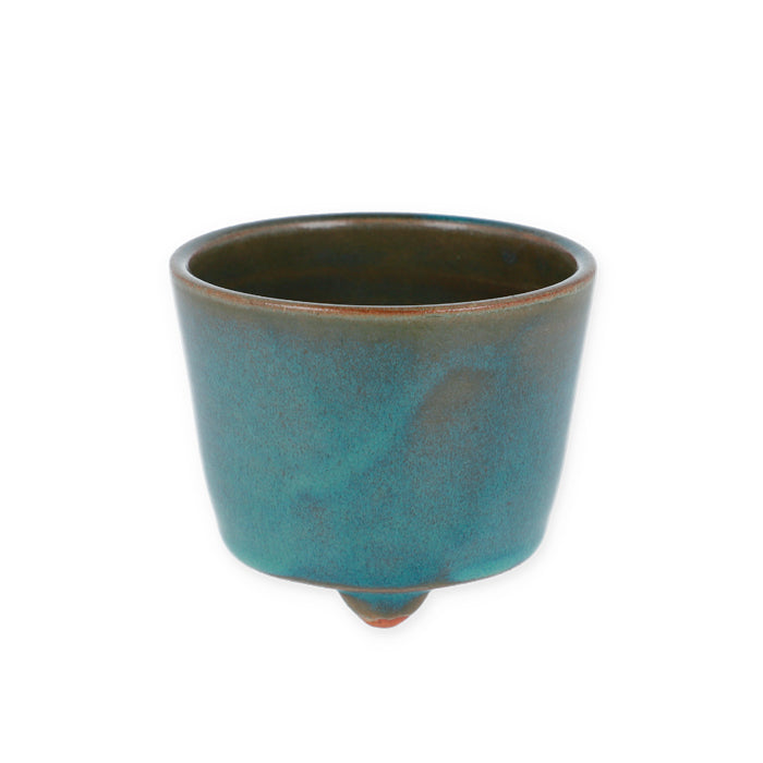 Shoyeido Kikikoro Incense Burner with Green Opaque Glaze (718221)