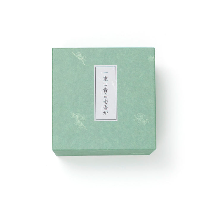 Shoyeido Incense Burner Celadon White Porcelain (Single-Rim Design) (719401)