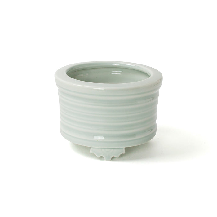 Shoyeido Incense Burner Celadon White Porcelain (Single-Rim Design) (719401)
