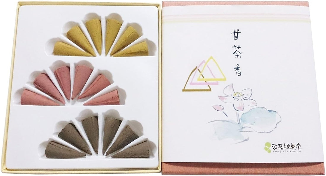 Awaji Baikundo Amacha-kou Assortment 3 types 6 cones each (050)