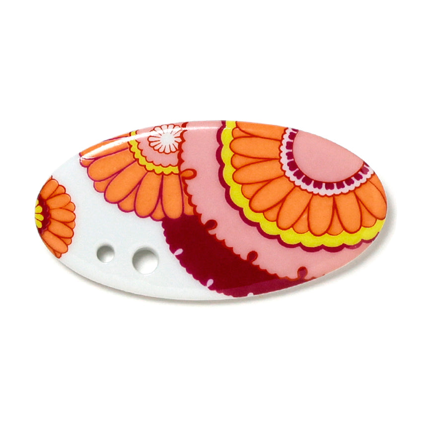 Shoyeido Oriori Incense Holder Snowflake Chrysanthemum (Red) (730418)