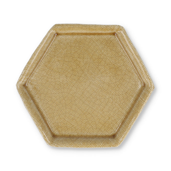 Shoyeido Hexagonal Incense Plate Kiseto Glaze (731403)