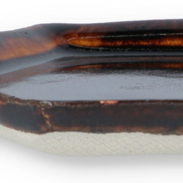 Shoyeido Hexagonal Incense Plate Amber Glaze (731404)