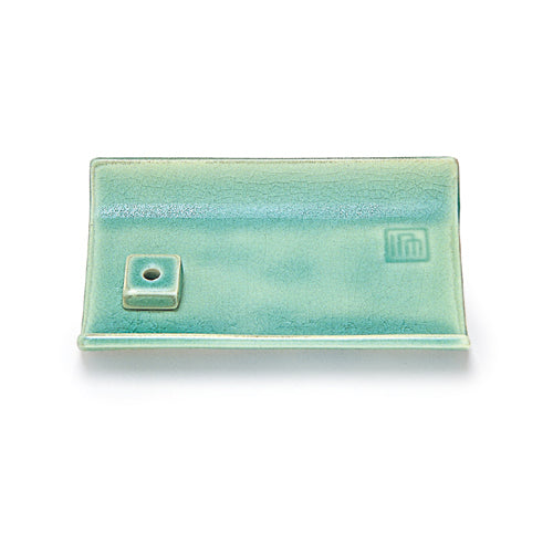 Nippon Kodo YUKARI Ceramic Plate - Green (75013)