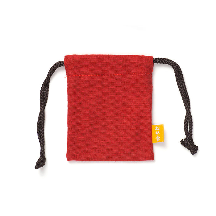 Shoyeido Drawstring Pouch for Ebony Zukoh Container – Red (762598)