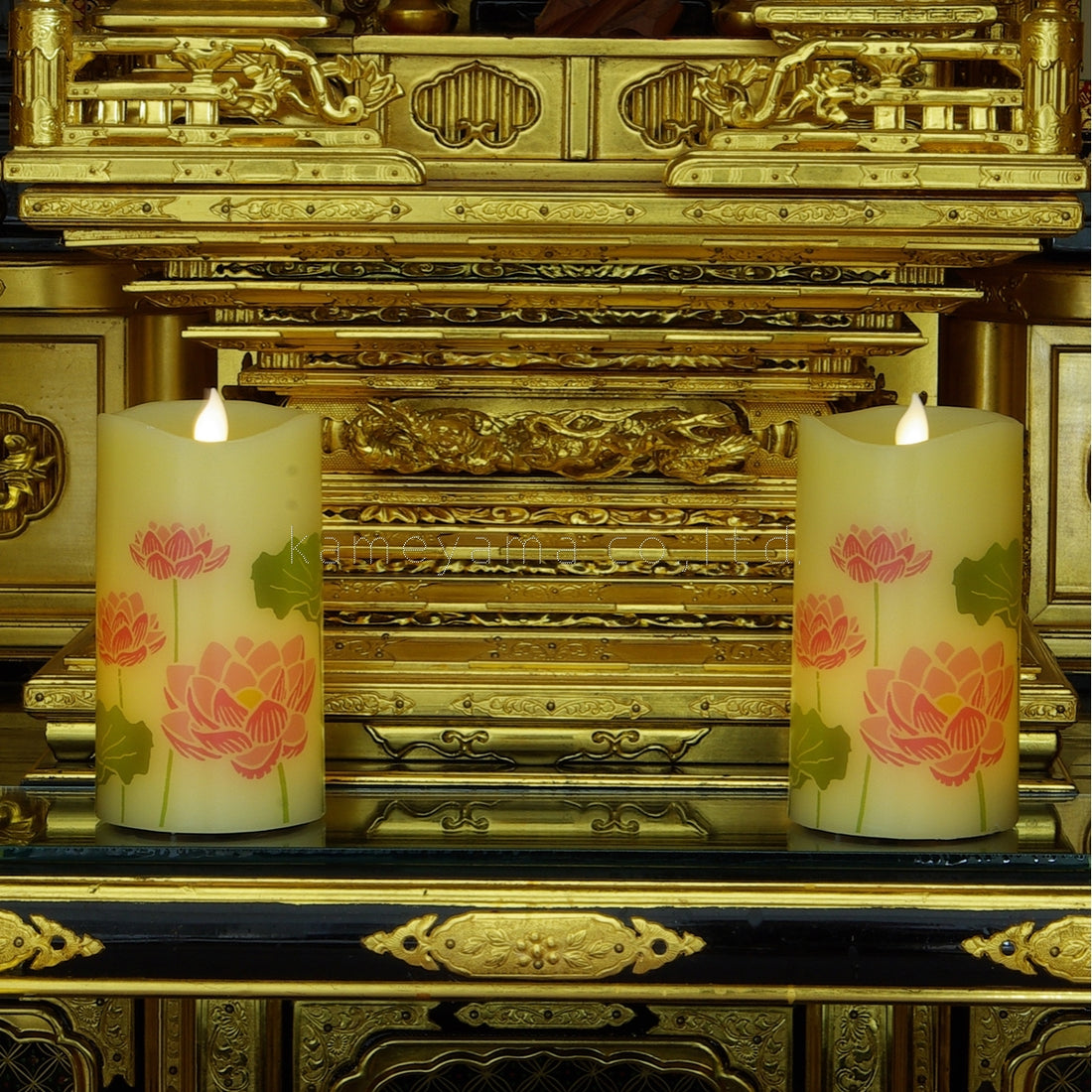 Kameyama Iroha Akari LED Candle Lotus Blossom (Hasu Hana) (76860010)