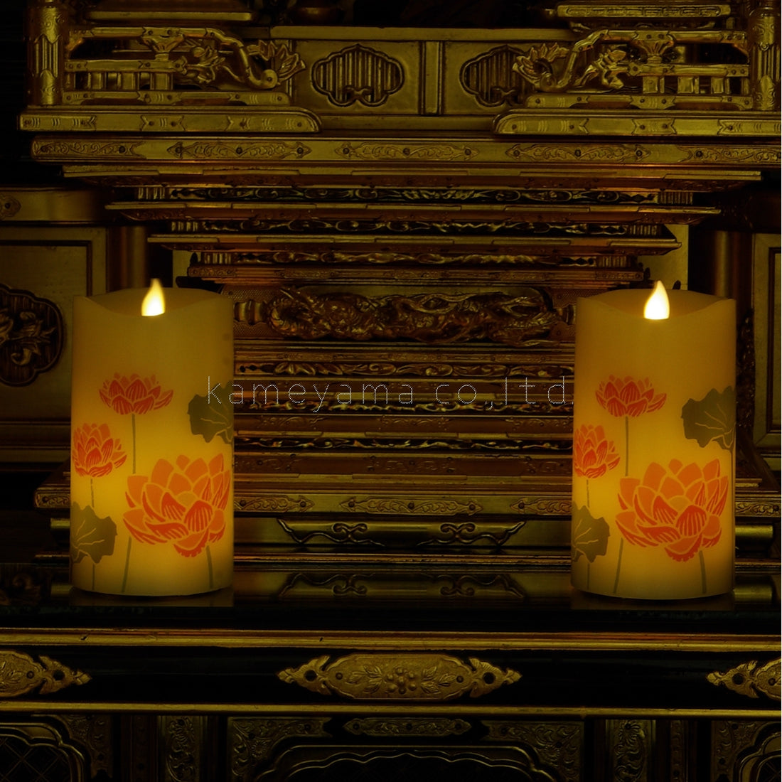 Kameyama Iroha Akari LED Candle Lotus Blossom (Hasu Hana) (76860010)