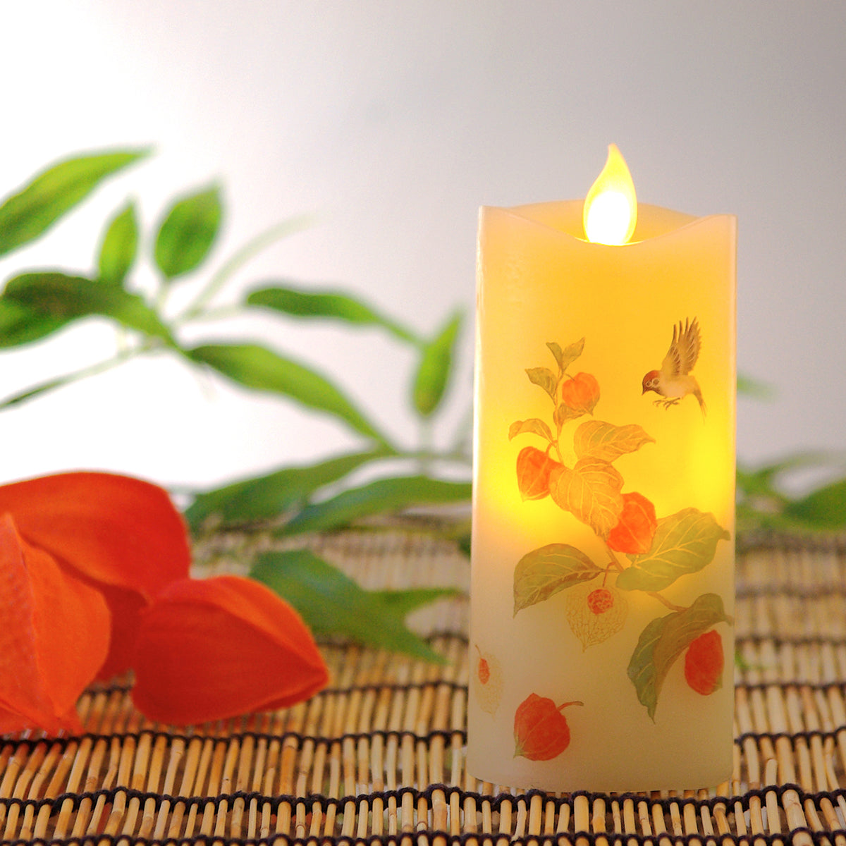 Kameyama Iroha Akari S LED Candle Chinese Lantern Plant (Hozuki) (76870010)